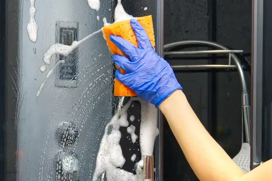 Comment nettoyer une paroi de douche sans la rayer ?